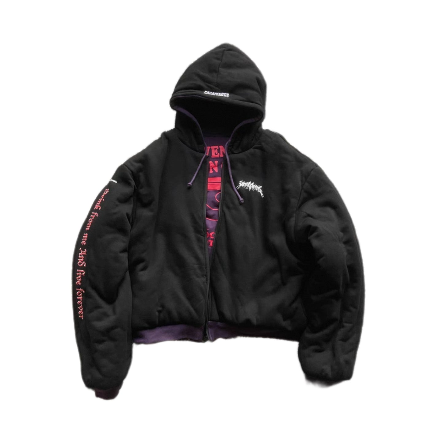 Revised Vetements 16FW TFD & Gun Club Reversible Bomber Jacket 
