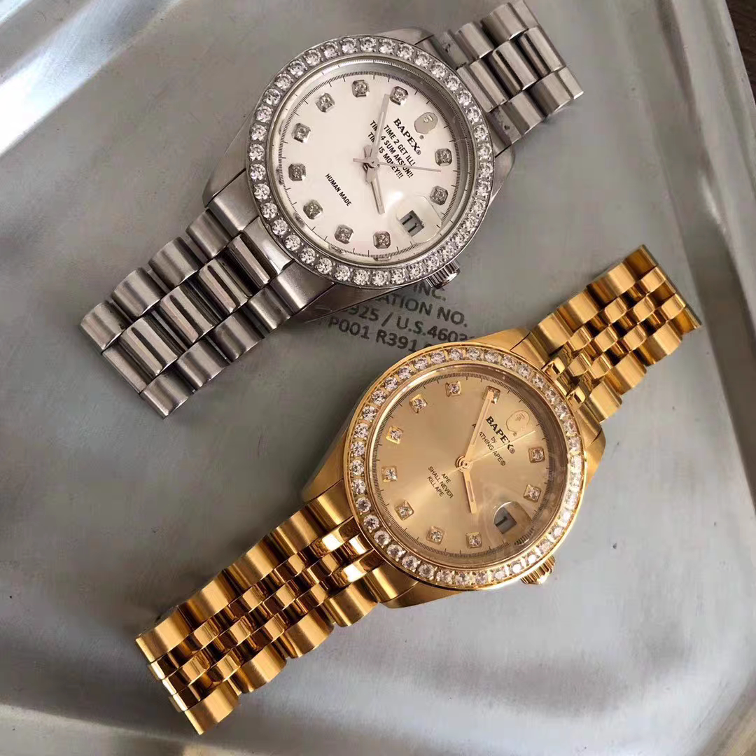 Type 7 BAPEX Watch - Iced Out Automatic Mechanical Watch 