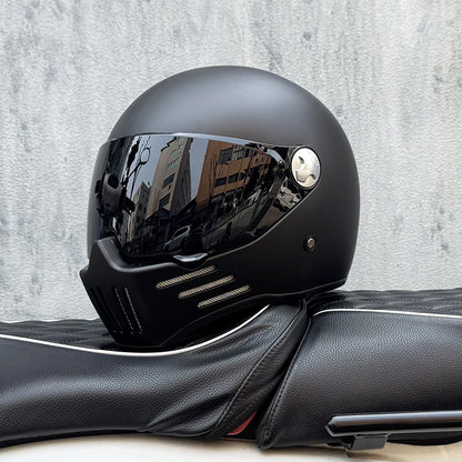Ghost Skull Full-Face Helmet - Retro Cruiser Motorbike Gear -  donclickin