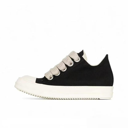 RO Mainline Leather Low Sneaker - RICK OWENS Vanilla Sole -  donclickin