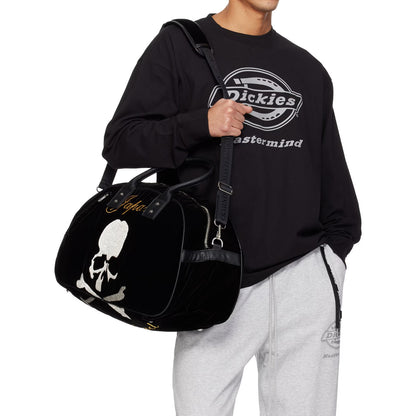 MMJ Mastermind Archive Velvet Skull Shoulder Bag - Darkwear Travel Duffle 