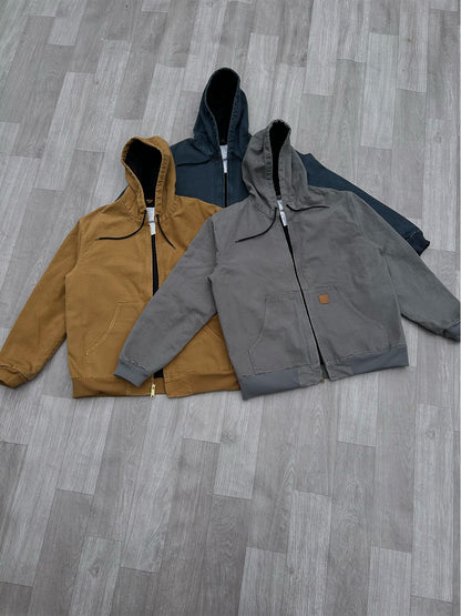 Revised Carhartt Vintage J130 / J25 Sandstone Active Jacket - Washed Canvas  