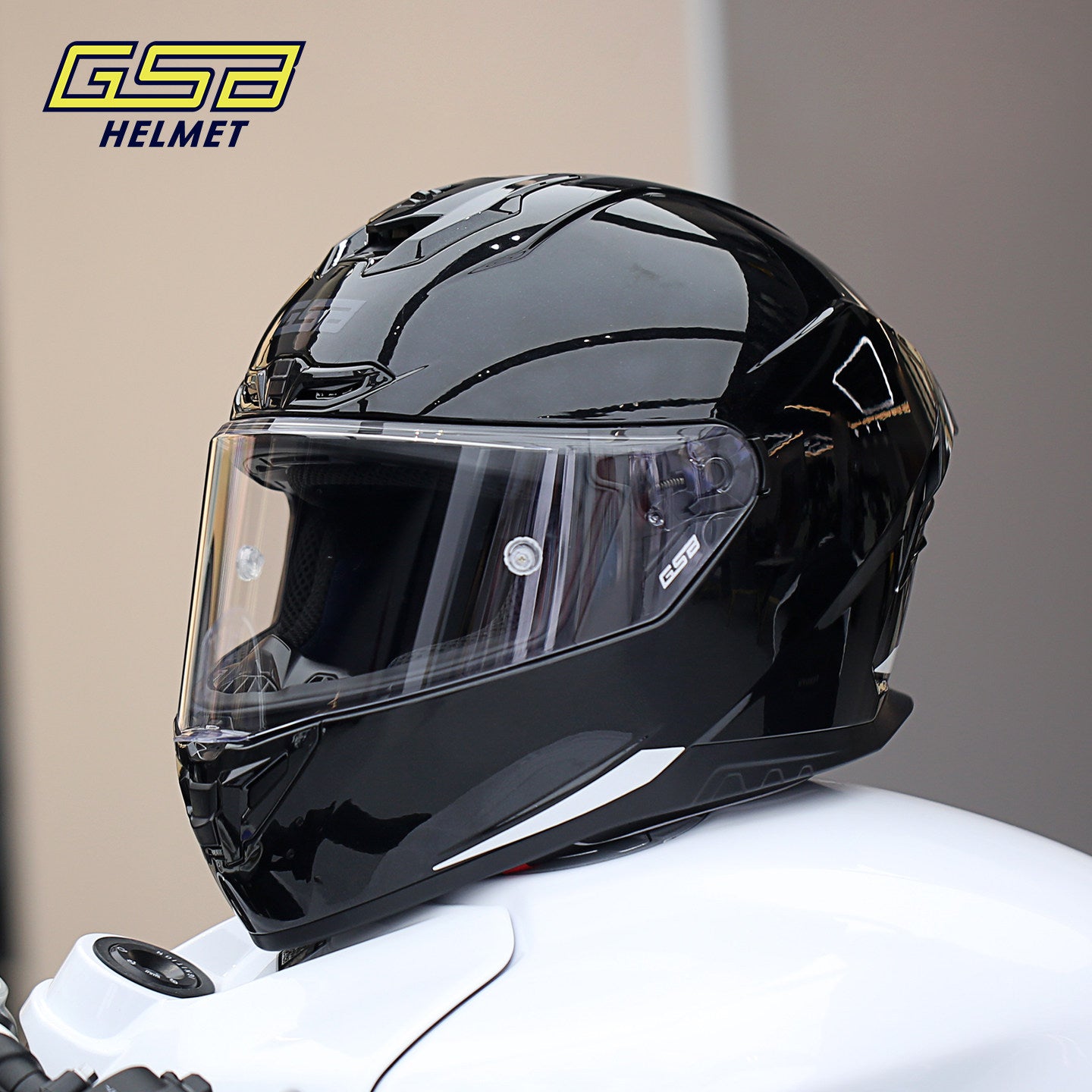 GSB G-361 Full Face Motorcycle Helmet - Urban Racing Aerodynamic Shell -  donclickin