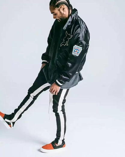 FOG Satin Manuel Bomber Jacket - Fifth Season Cropped Fit - donclickin