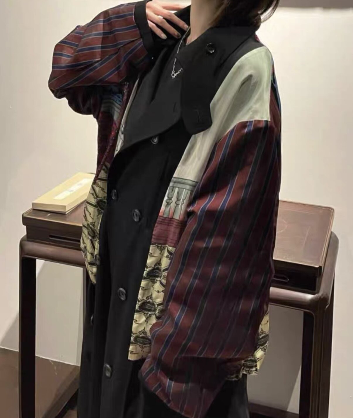 Revised Yohji 21AW Rokumeikan Archive - Reversible Wool Coat donclickin