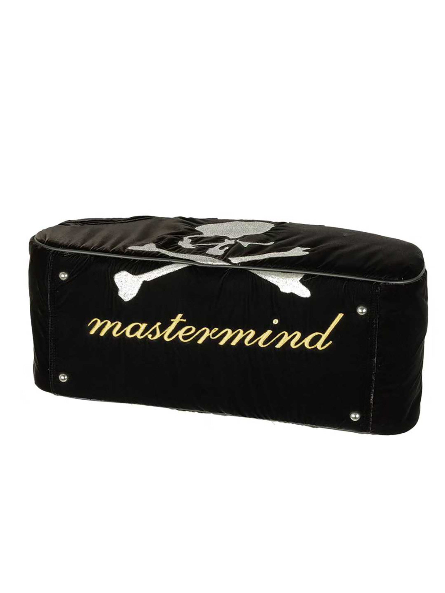 MMJ Mastermind Archive Velvet Skull Shoulder Bag - Darkwear Travel Duffle 
