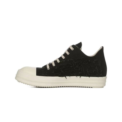 RO Mainline Leather Low Sneaker - RICK OWENS Vanilla Sole -  donclickin