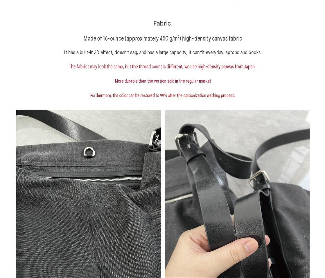 Revised Lemaire Vintage Washed Canvas Hobo Tote - Jennie Shoulder Bag 