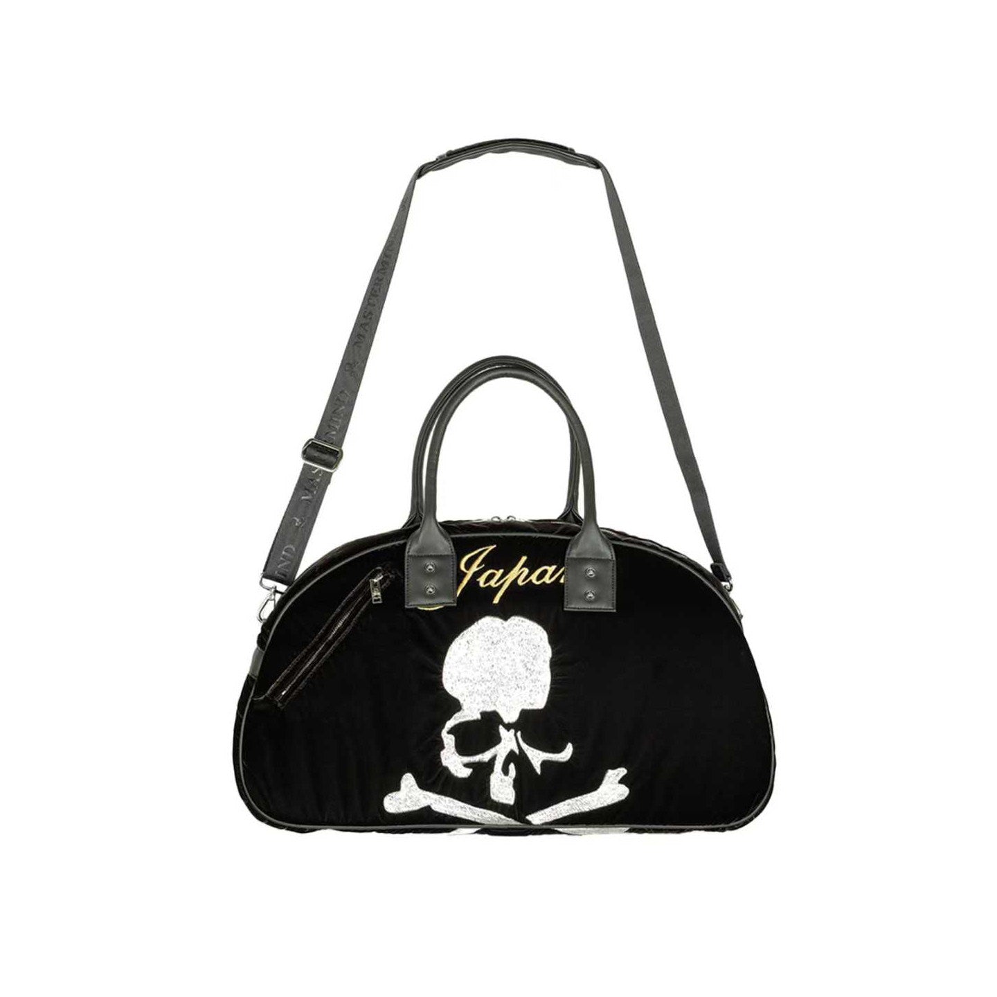 MMJ Mastermind Archive Velvet Skull Shoulder Bag - Darkwear Travel Duffle 