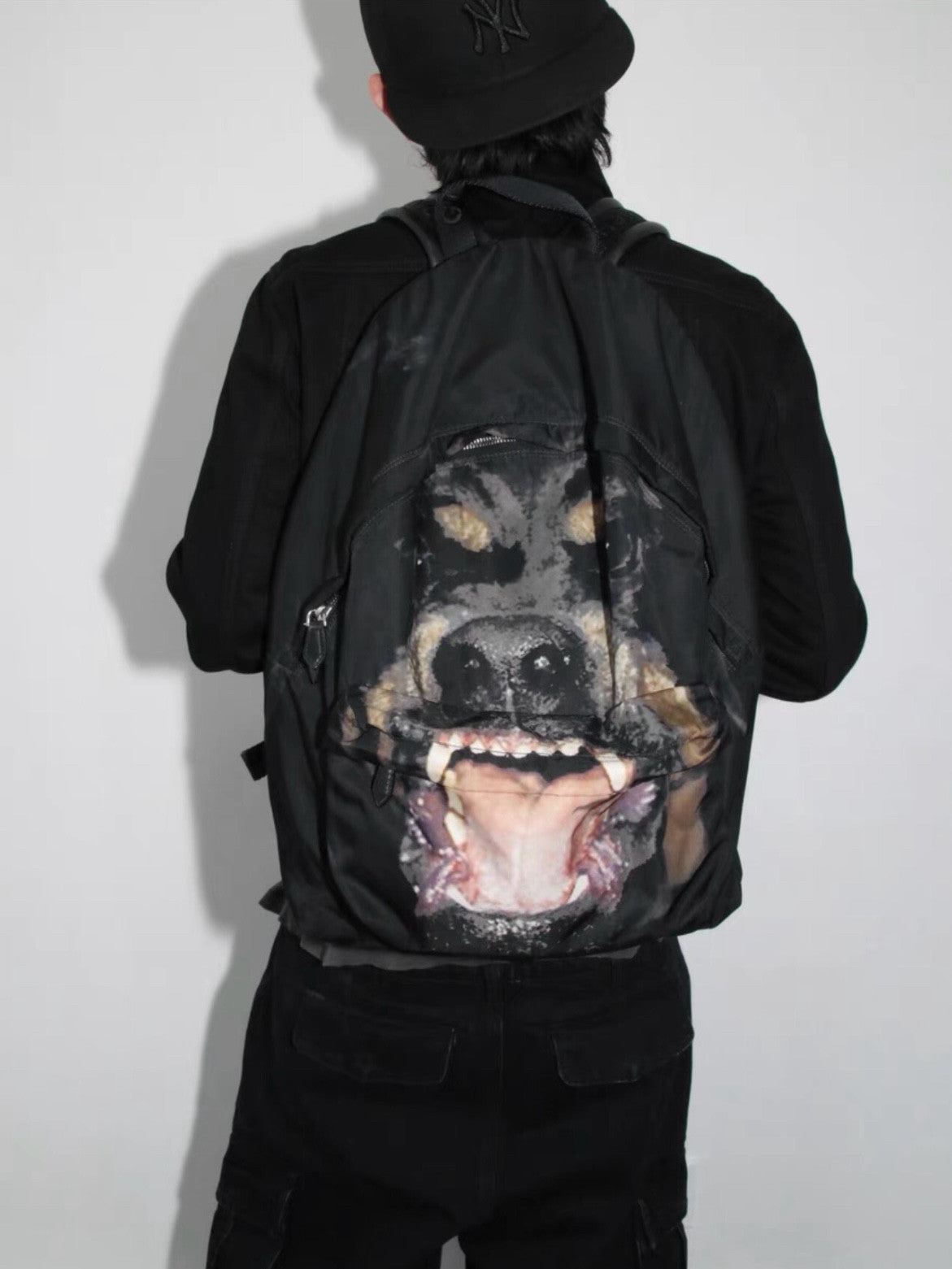 Opium GVC Rottweiler Graphic Backpack - Gothic Star Canvas Daypack 