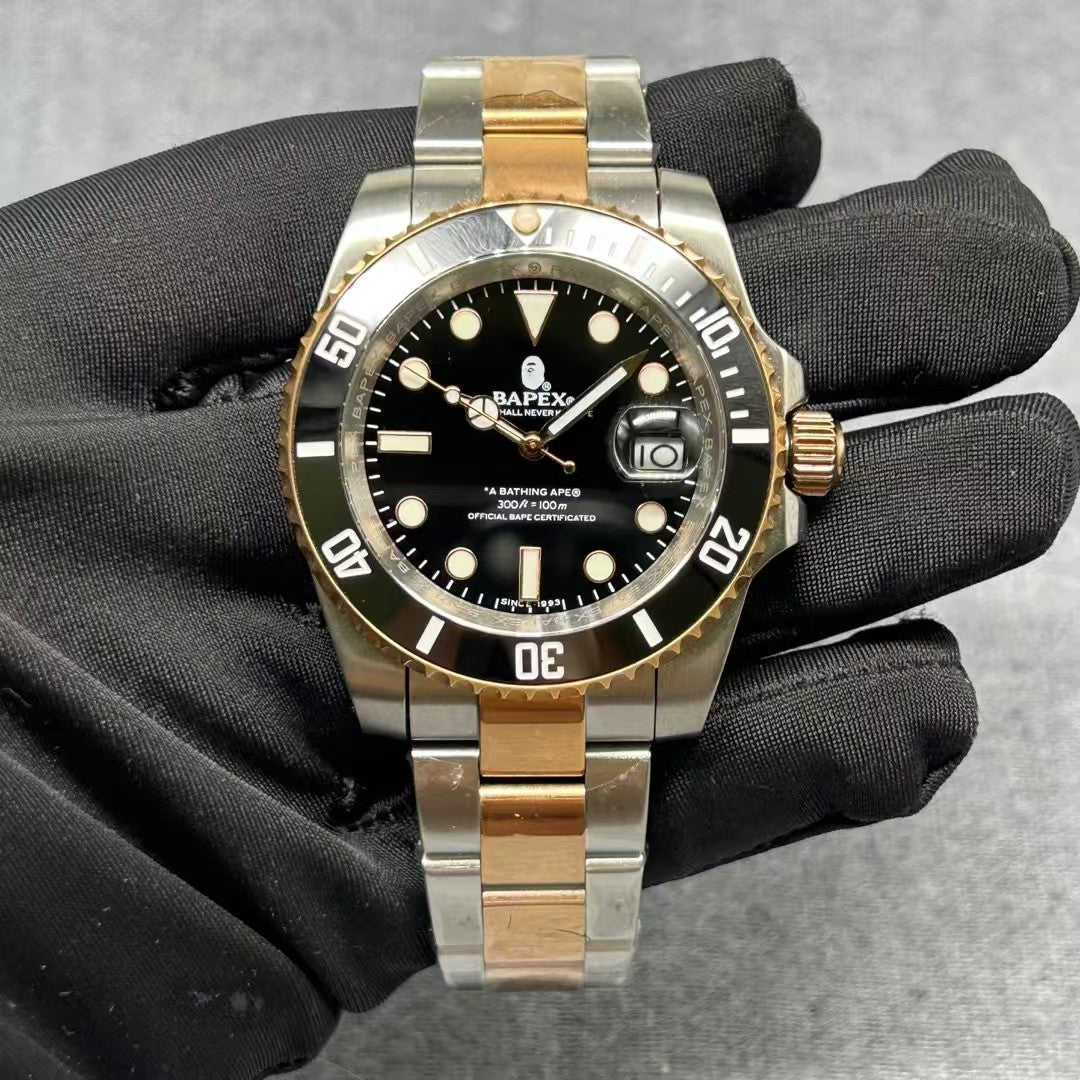 Type 1 Homage Timepiece - BAPEX Ceramic Automatic Watch - Two-Tone Rose Gold