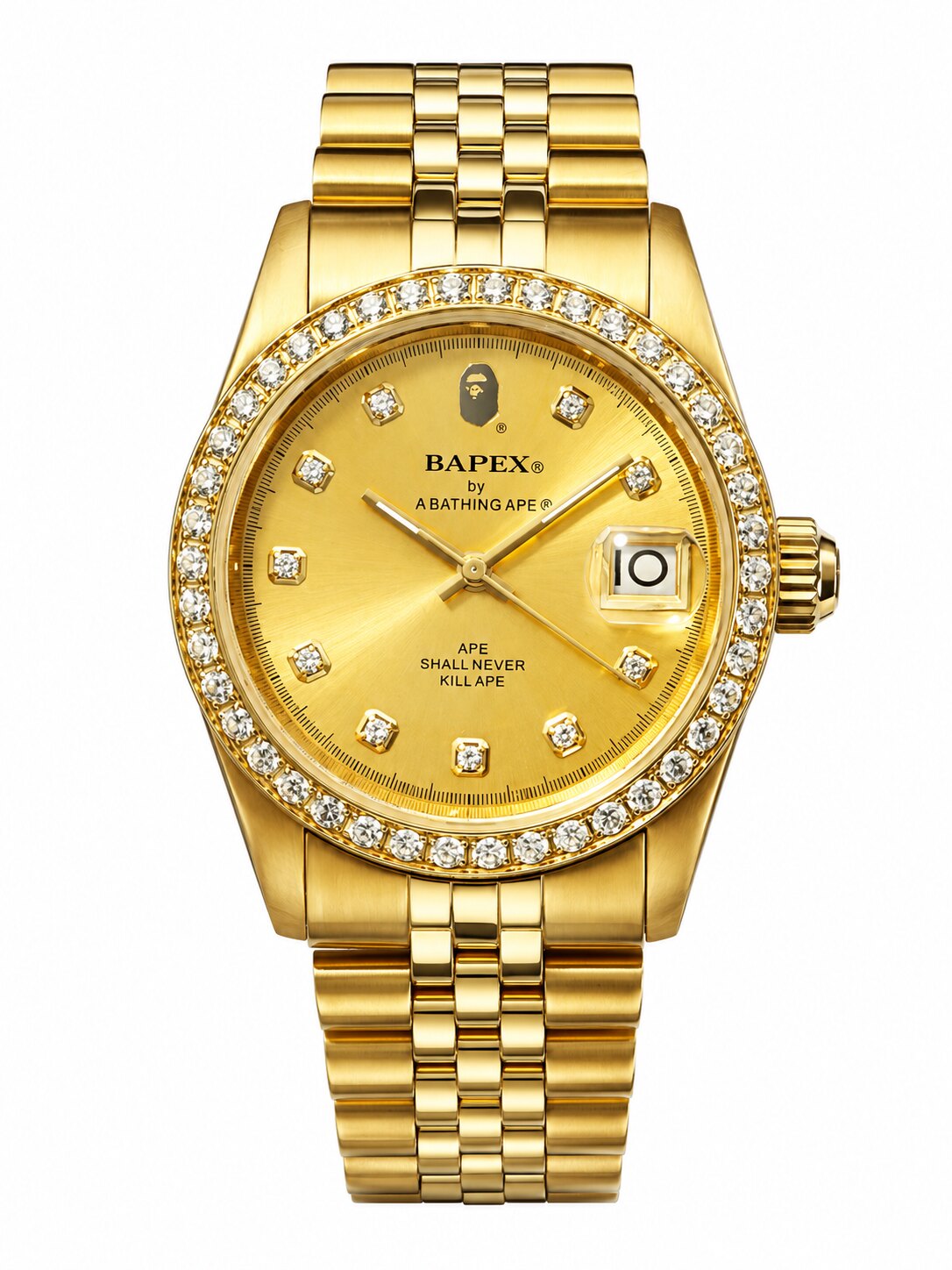 Type 7 BAPEX Watch - Iced Out Automatic Mechanical Watch 