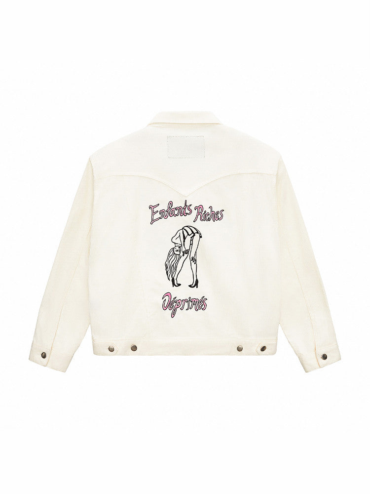 Archive ERD 16SS Style Jacket - Dancer Embroidery Corduroy Cropped Fit 