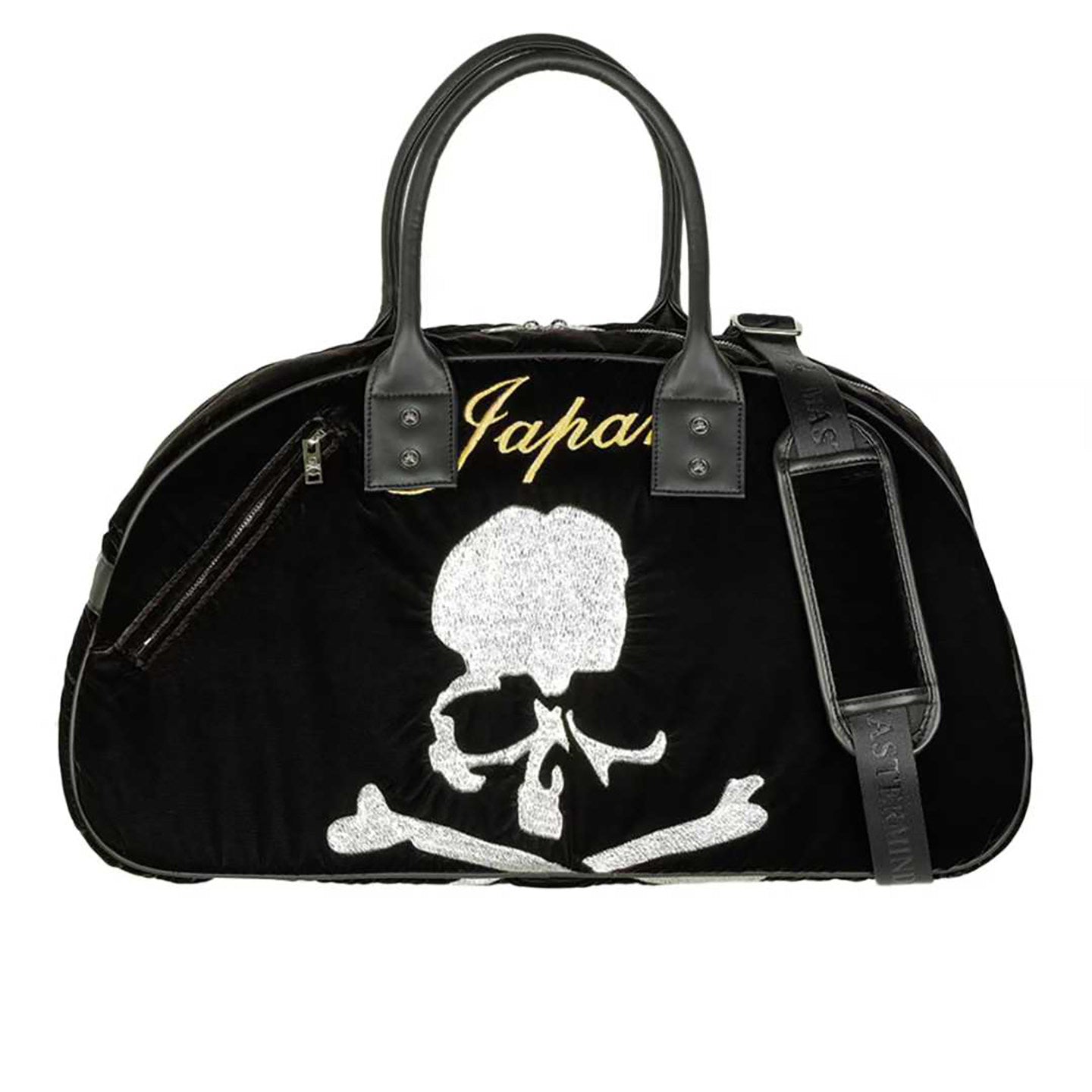 MMJ Mastermind Archive Velvet Skull Shoulder Bag - Darkwear Travel Duffle 