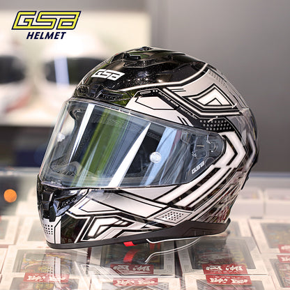 GSB G-361 Full Face Motorcycle Helmet - Urban Racing Aerodynamic Shell -  donclickin