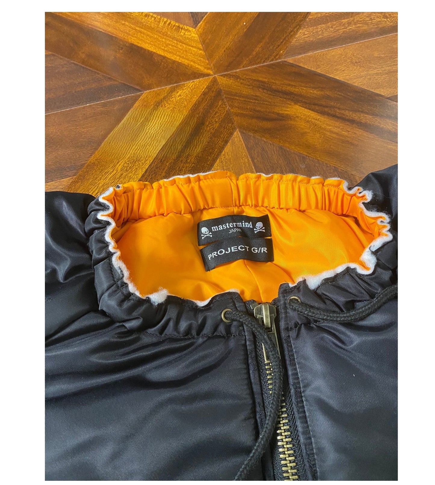 Graliz LEARL Project (G/R) Mastermind Skull Puffer - Collarless Cropped Jacket 