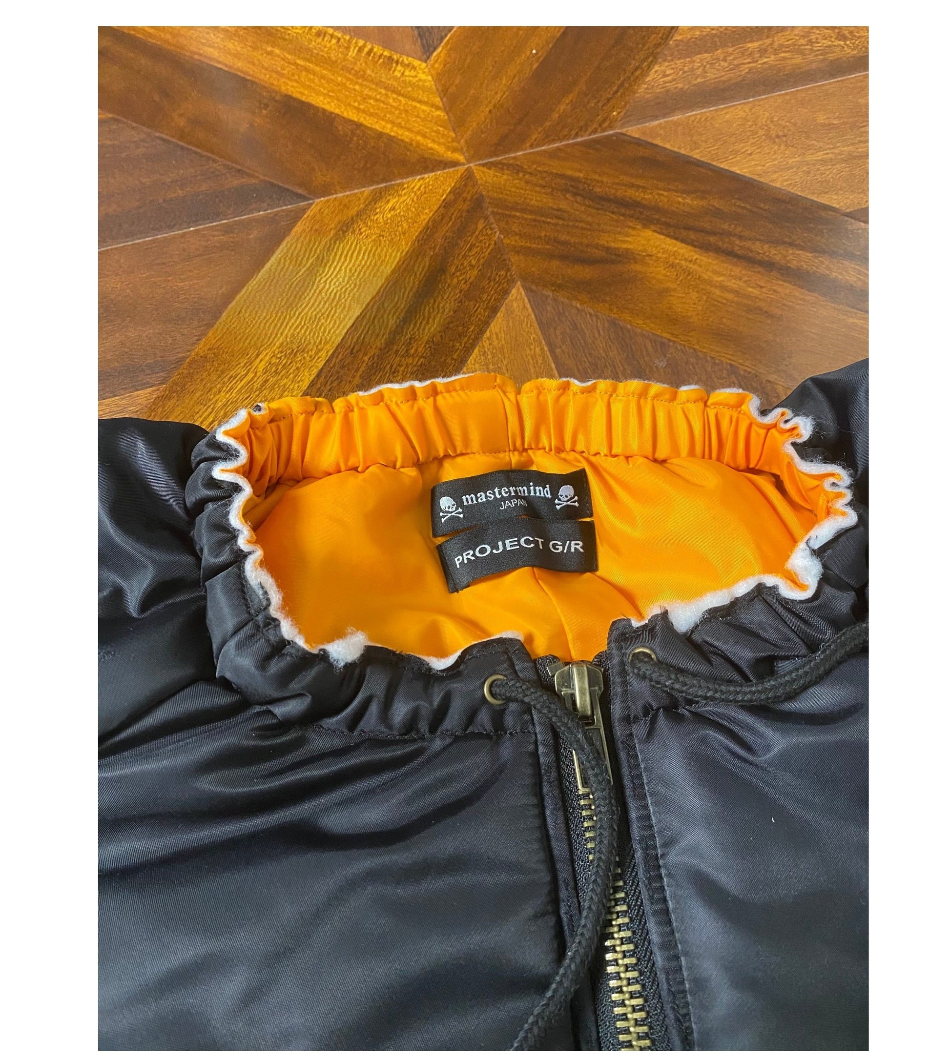 Graliz LEARL Project (G/R) Mastermind Skull Puffer - Collarless Cropped Jacket 