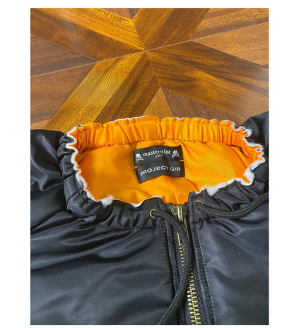 Graliz LEARL Project (G/R) Mastermind Skull Puffer - Collarless Cropped Jacket 