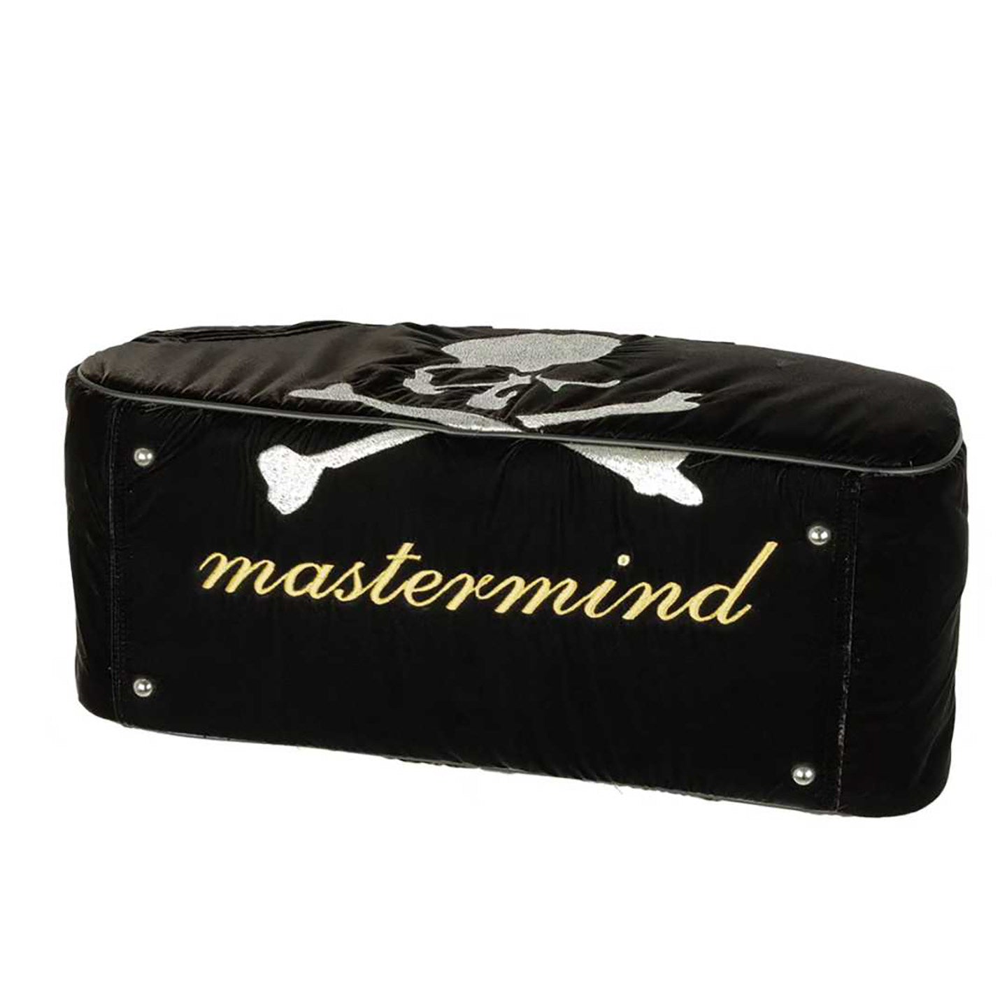 MMJ Mastermind Archive Velvet Skull Shoulder Bag - Darkwear Travel Duffle 