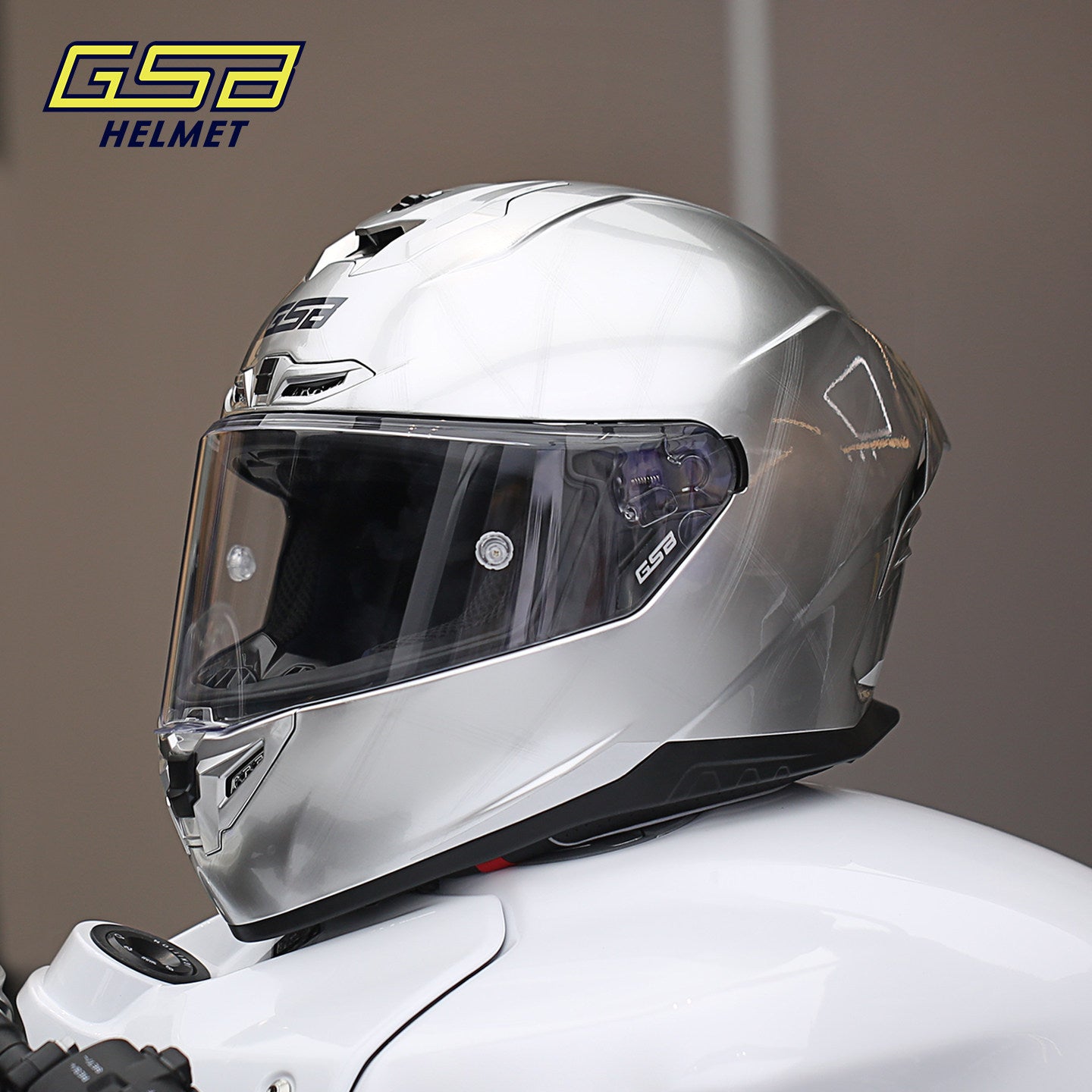 GSB G-361 Full Face Motorcycle Helmet - Urban Racing Aerodynamic Shell -  donclickin