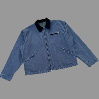 J97 Detroit Jacket - Vintage Canvas J22 Cleanfit Cotton Coat -  Size avaliable S ~ XL / J97 Petrol Blue