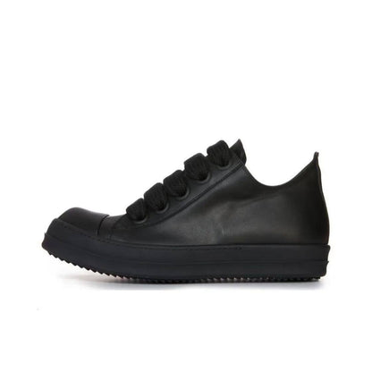 RO Mainline Leather Low Sneaker - RICK OWENS Vanilla Sole -  donclickin