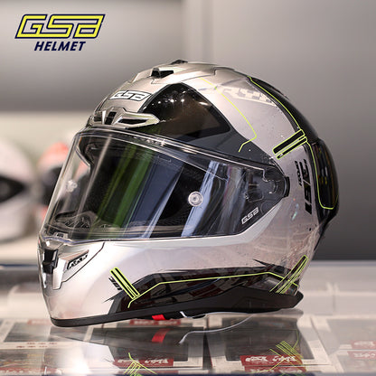 GSB G-361 Full Face Motorcycle Helmet - Urban Racing Aerodynamic Shell -  donclickin