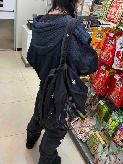 Opium GVC Rottweiler Graphic Backpack - Gothic Star Canvas Daypack 