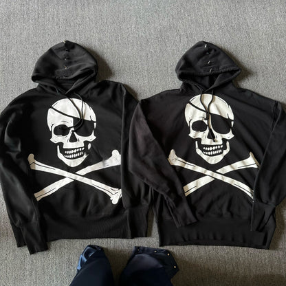 Revised Vetements Skeleton Hoodie - Archive Skull Print Oversized 