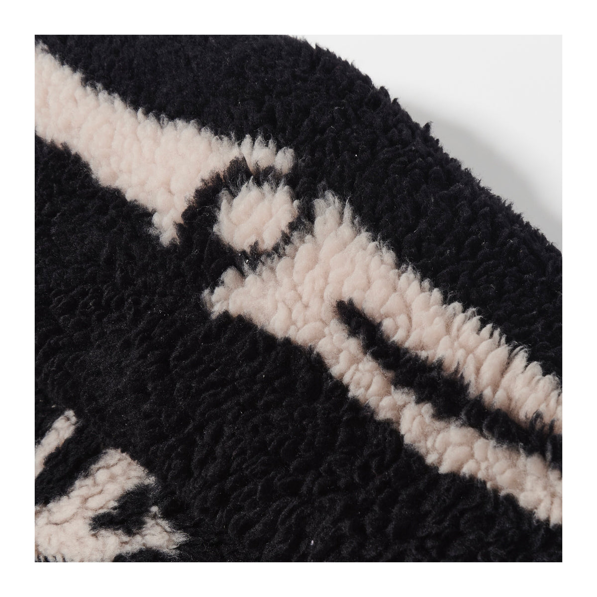 Remake Bone Boa Fleece Jacket - KAPITAL Reversible Skeleton Sherpa Zip Coat