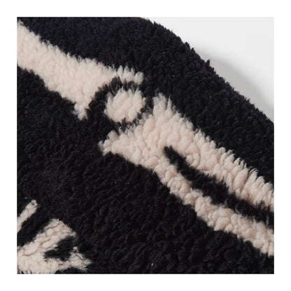 Remake Bone Boa Fleece Jacket - KAPITAL Reversible Skeleton Sherpa Zip Coat