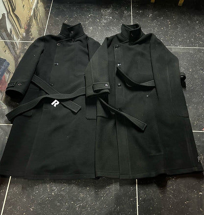 23FW Lemaire Revised Double-Faced High-Neck Long Coat - 100% Australian Merino Wool 