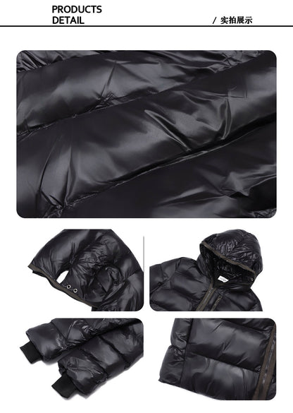 FROM THE STREET RO Masked Puffer Coat – Zip-Up Hooded Down Jacket Unisex 