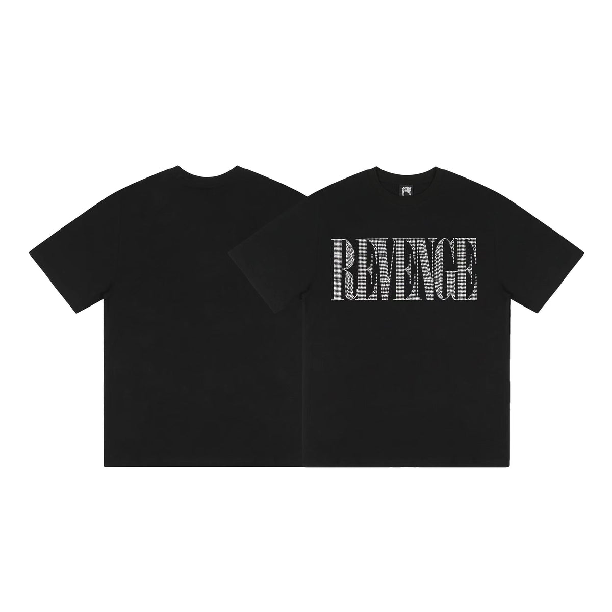 Revenge Graphic Tee - Smoke Skull Skeleton & Lightning XXX Oversized -   donclickin