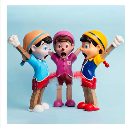 Mighty jaxx first kiss Wood Boy Art Toy - Valentine's Day Limited Edition Figure