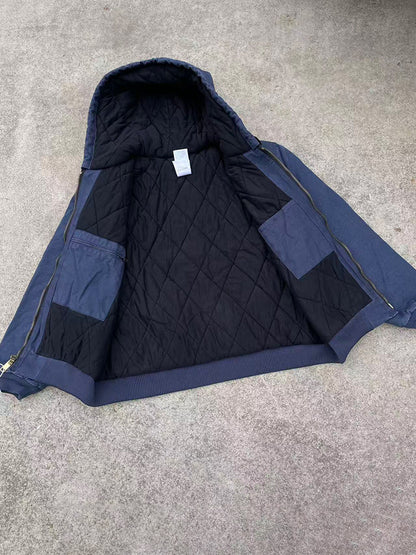 Revised Carhartt Vintage J130 / J25 Sandstone Active Jacket - Washed Canvas  Size avaliable S ~ XL / Blue Thicken