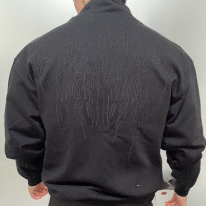 Breathedivinity Heavyweight Embroidered Track Jacket - Stand Collar