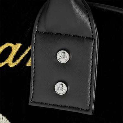 MMJ Mastermind Archive Velvet Skull Shoulder Bag - Darkwear Travel Duffle 