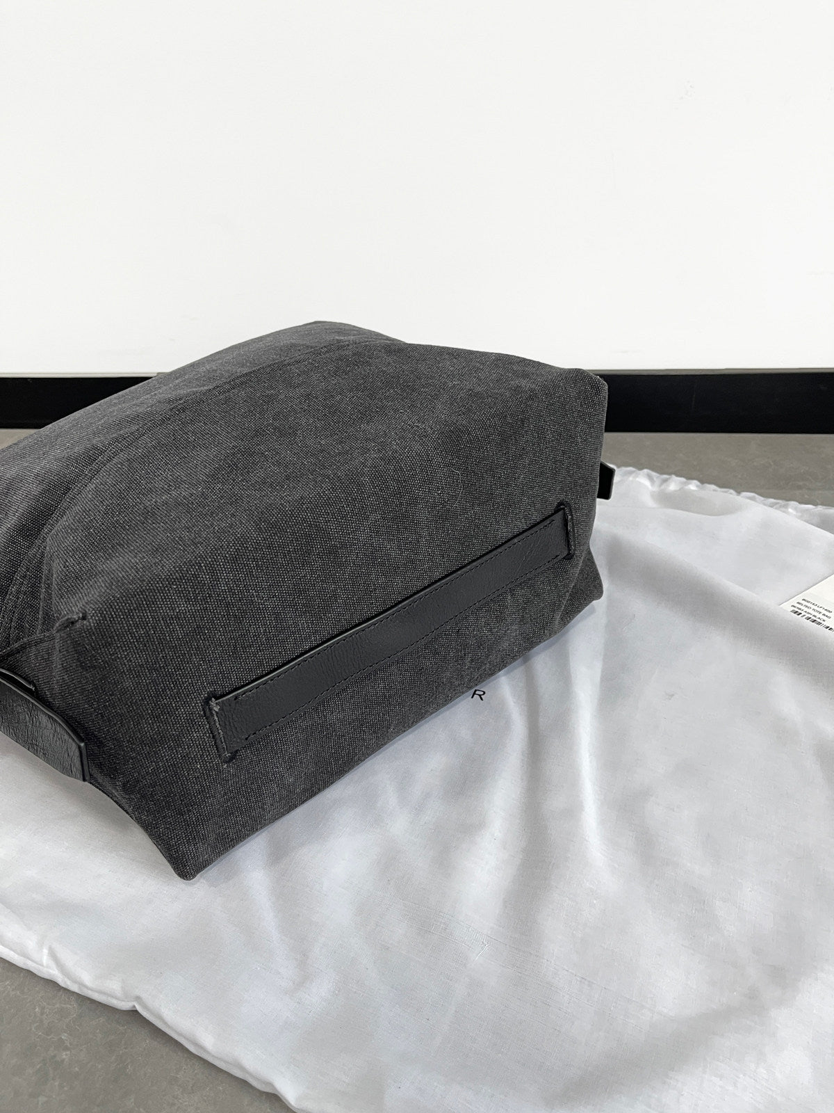 Revised Lemaire Vintage Washed Canvas Hobo Tote - Jennie Shoulder Bag 