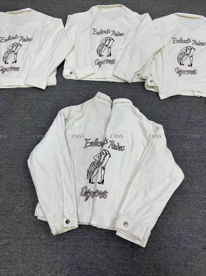 Archive ERD 16SS Style Jacket - Dancer Embroidery Corduroy Cropped Fit 