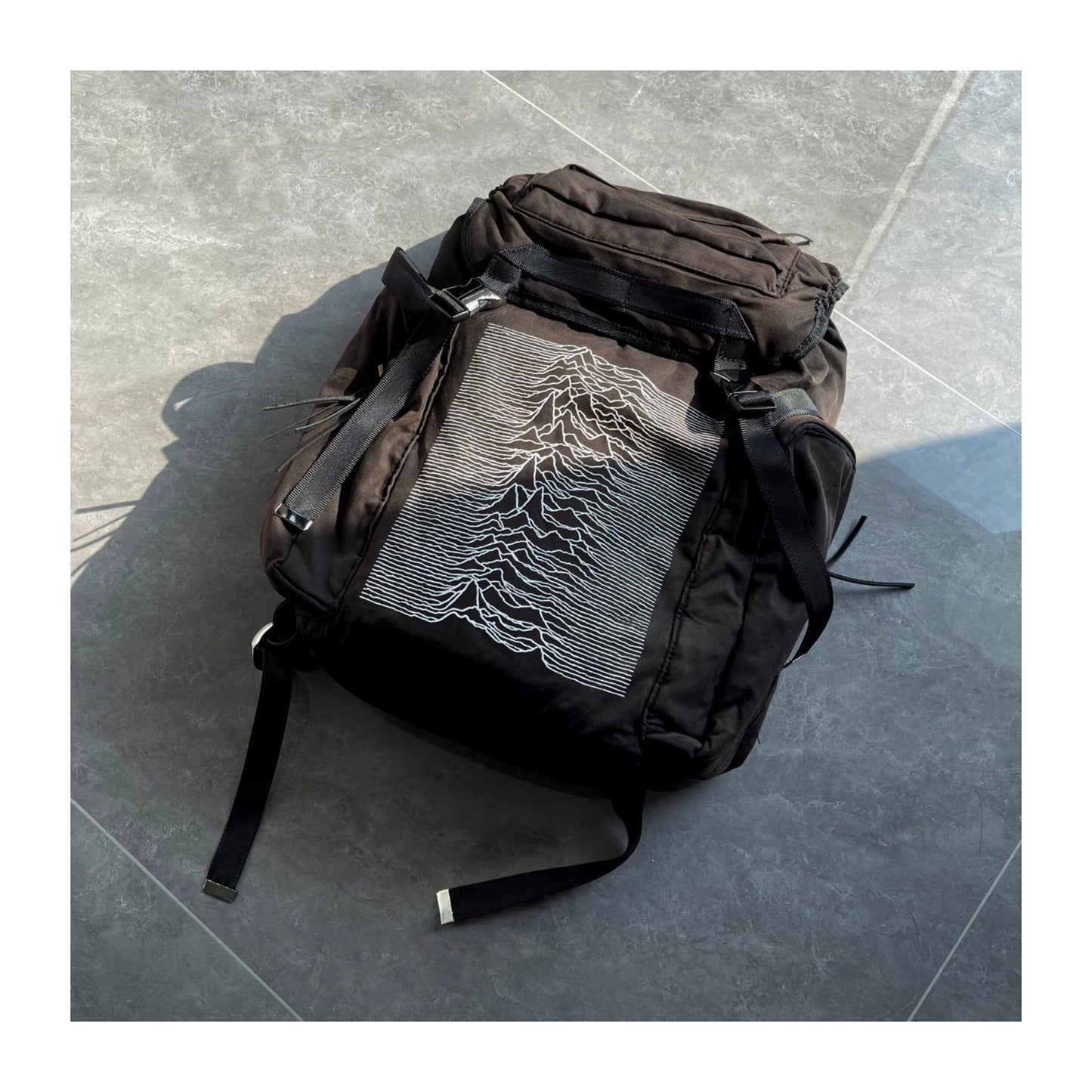 Revised Undercover 09AW Archive Backpack - Ripple Effect Distressed  