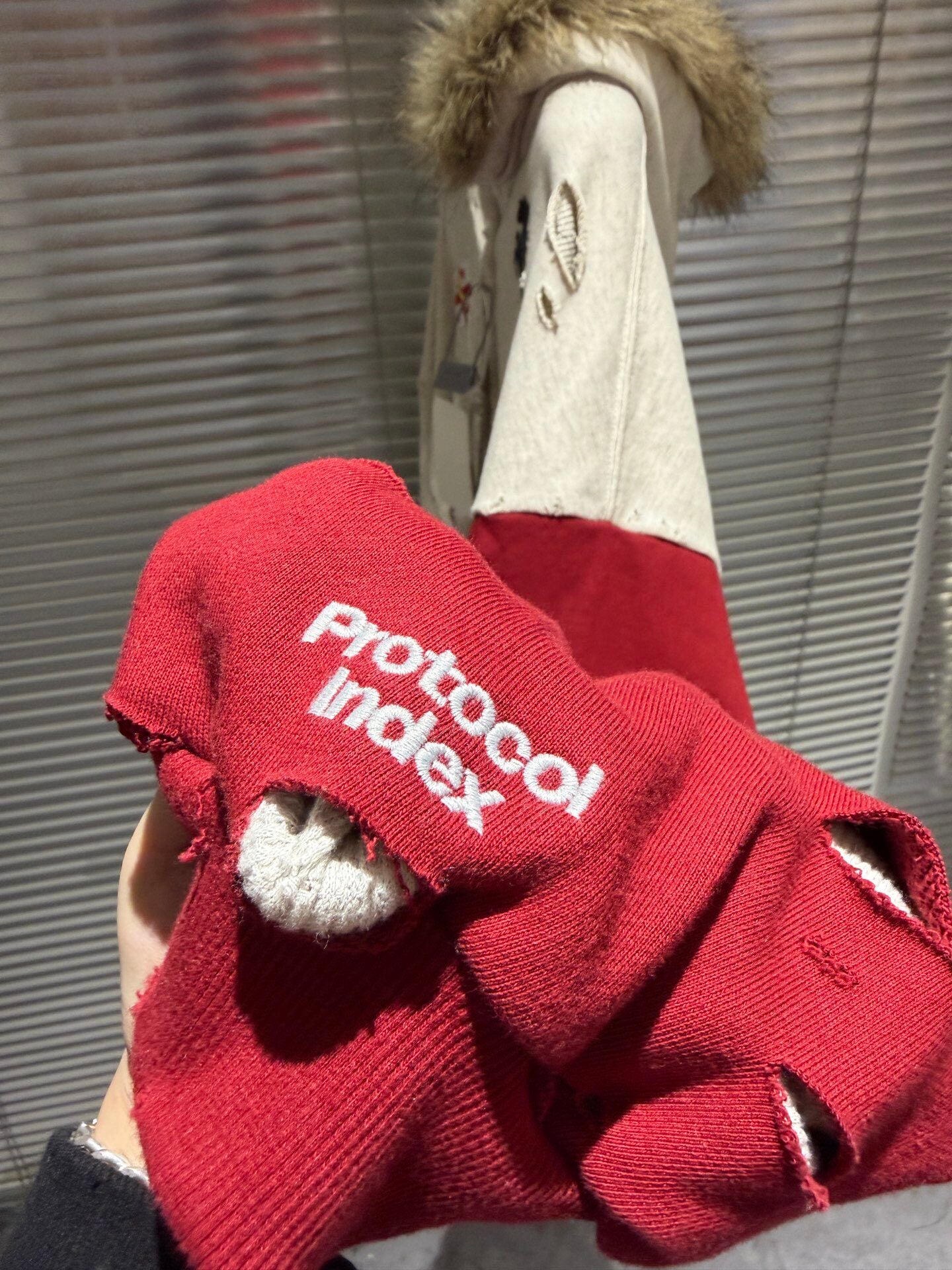 Revised Protocol Index Hoodie - Vintage Washed Distressed Warhorse Jacket 