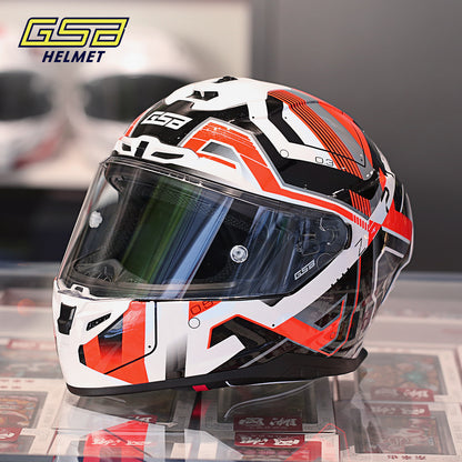 GSB G-361 Full Face Motorcycle Helmet - Urban Racing Aerodynamic Shell -  donclickin