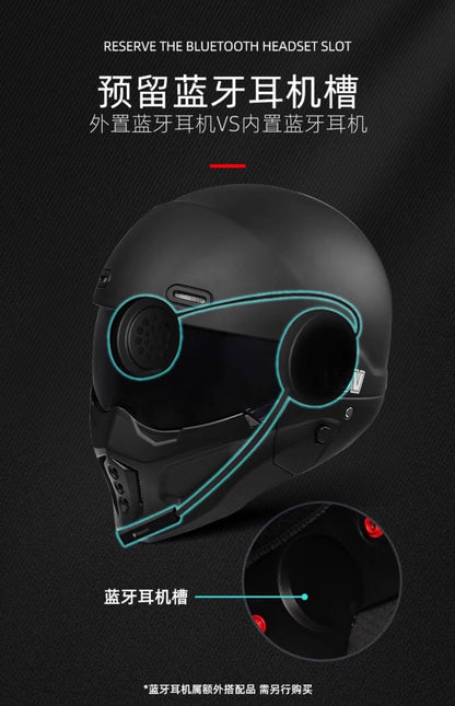 Shadow Scorpion - Motorcycle Full Face Helmet Harley Cruiser Bike Class A 3C DOT