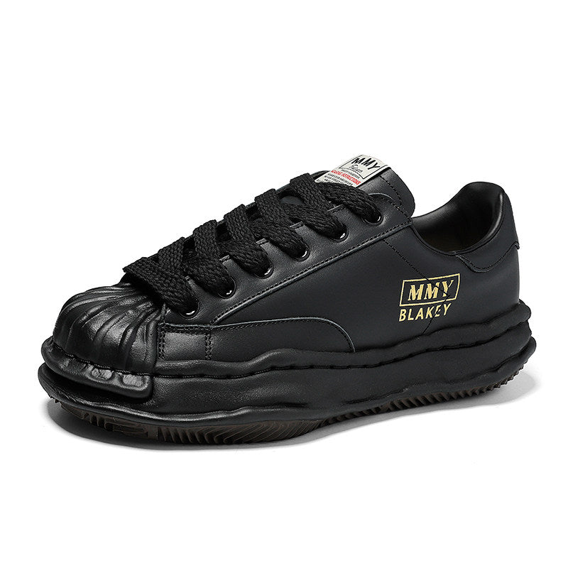 Revised Maison Mihara Yasuhiro Wavy Dissolved Sole Sneakers - MMY Canvas White