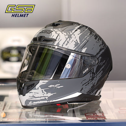GSB G-361 Full Face Motorcycle Helmet - Urban Racing Aerodynamic Shell -  donclickin