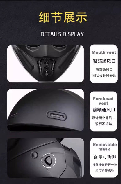 Shadow Scorpion - Motorcycle Full Face Helmet Harley Cruiser Bike Class A 3C DOT