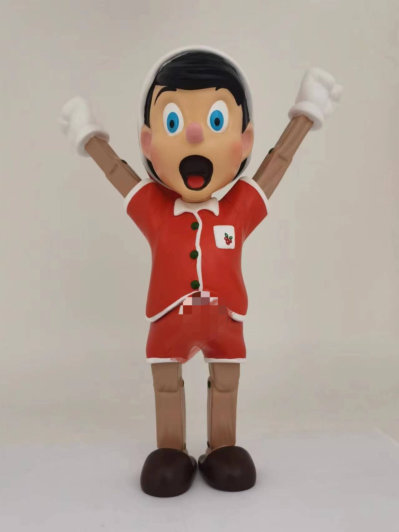 Mighty jaxx first kiss Wood Boy Art Toy - Valentine's Day Limited Edition Figure