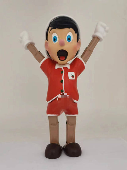 Mighty jaxx first kiss Wood Boy Art Toy - Valentine's Day Limited Edition Figure