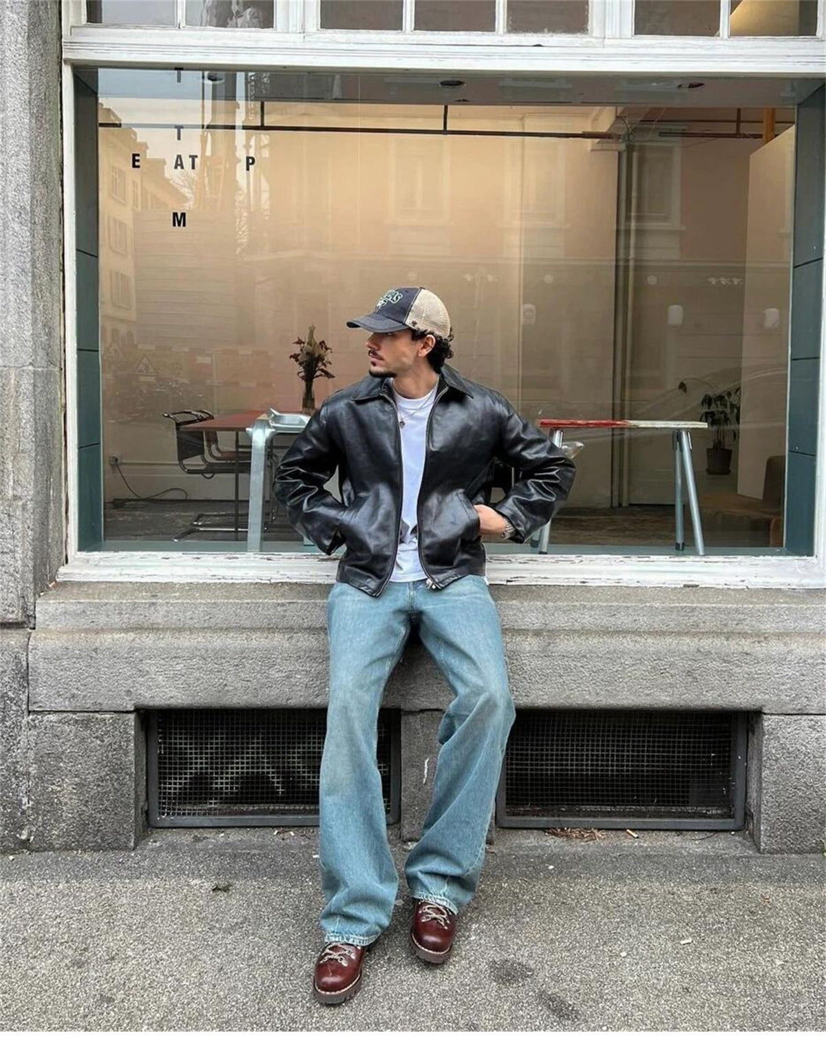 Revised Our Legacy Mini Jacket - Boxy Double-Zip Glossy Cowhide Leather